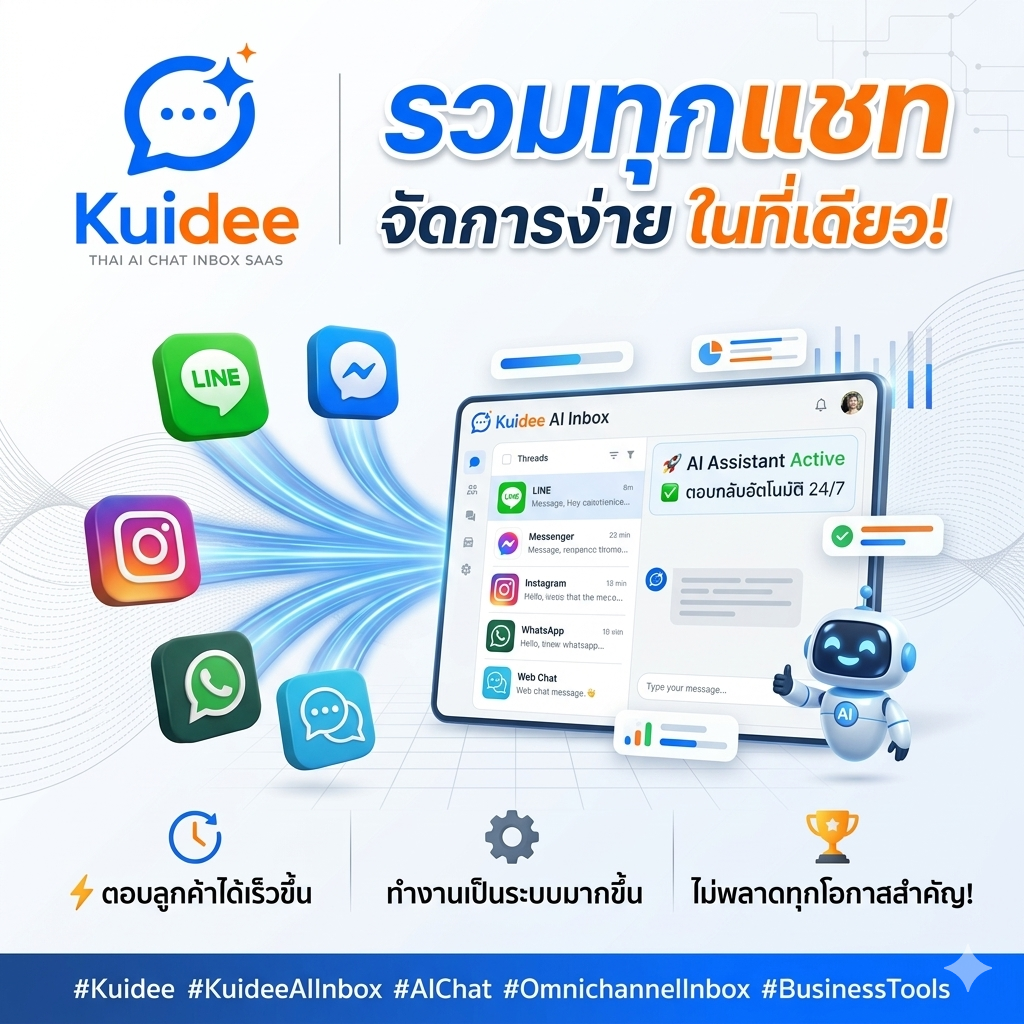 Kuidee รวมทุกช่องทางแชท จัดการง่ายในที่เดียว